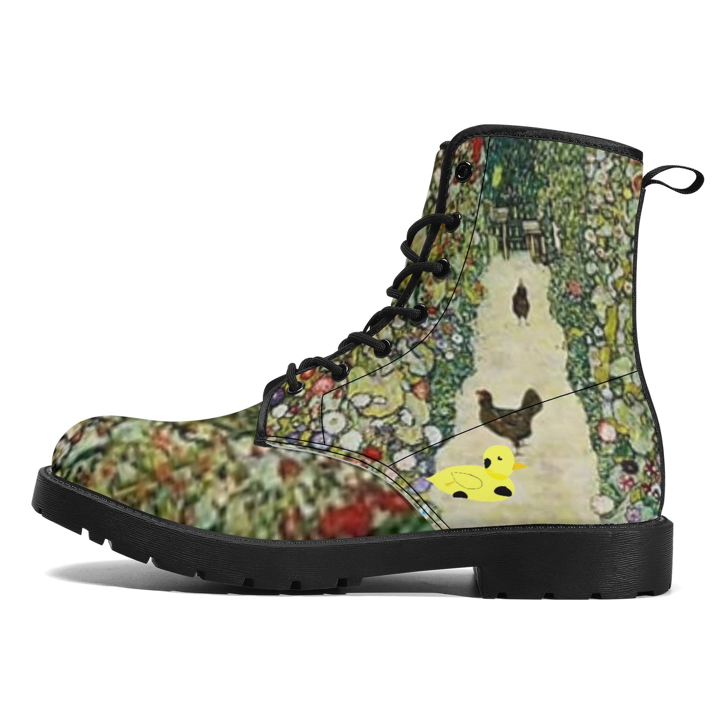 Myrtle and Gustavs Chickens by D.B. Womens Vegan Leather Boots