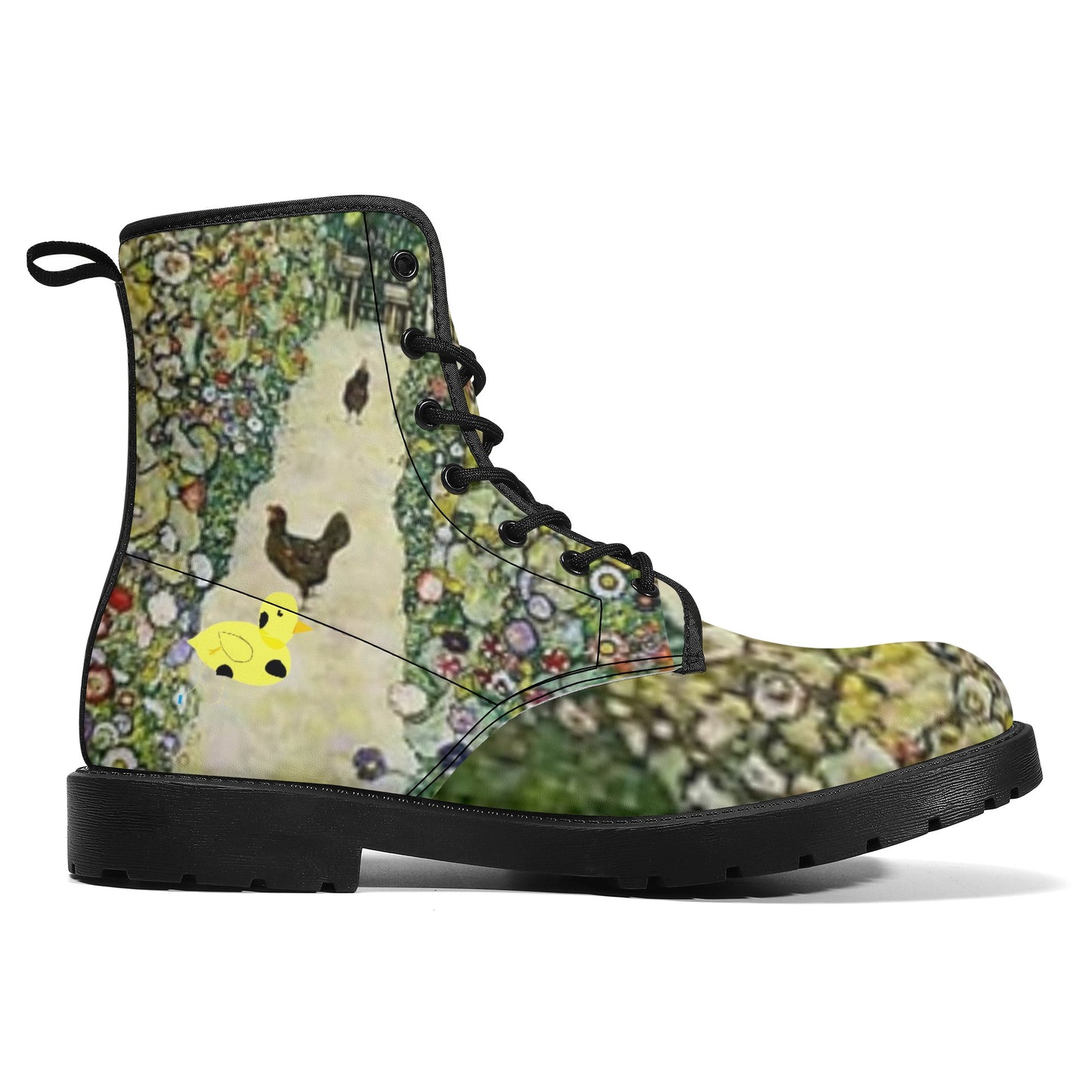 Myrtle and Gustavs Chickens by D.B. Womens Vegan Leather Boots