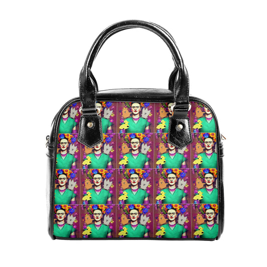 Frida and The Chicks Vegan PU Shoulder Handbag