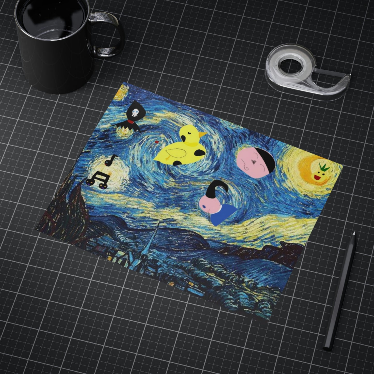 Oddly Starry Nights by D.B. print