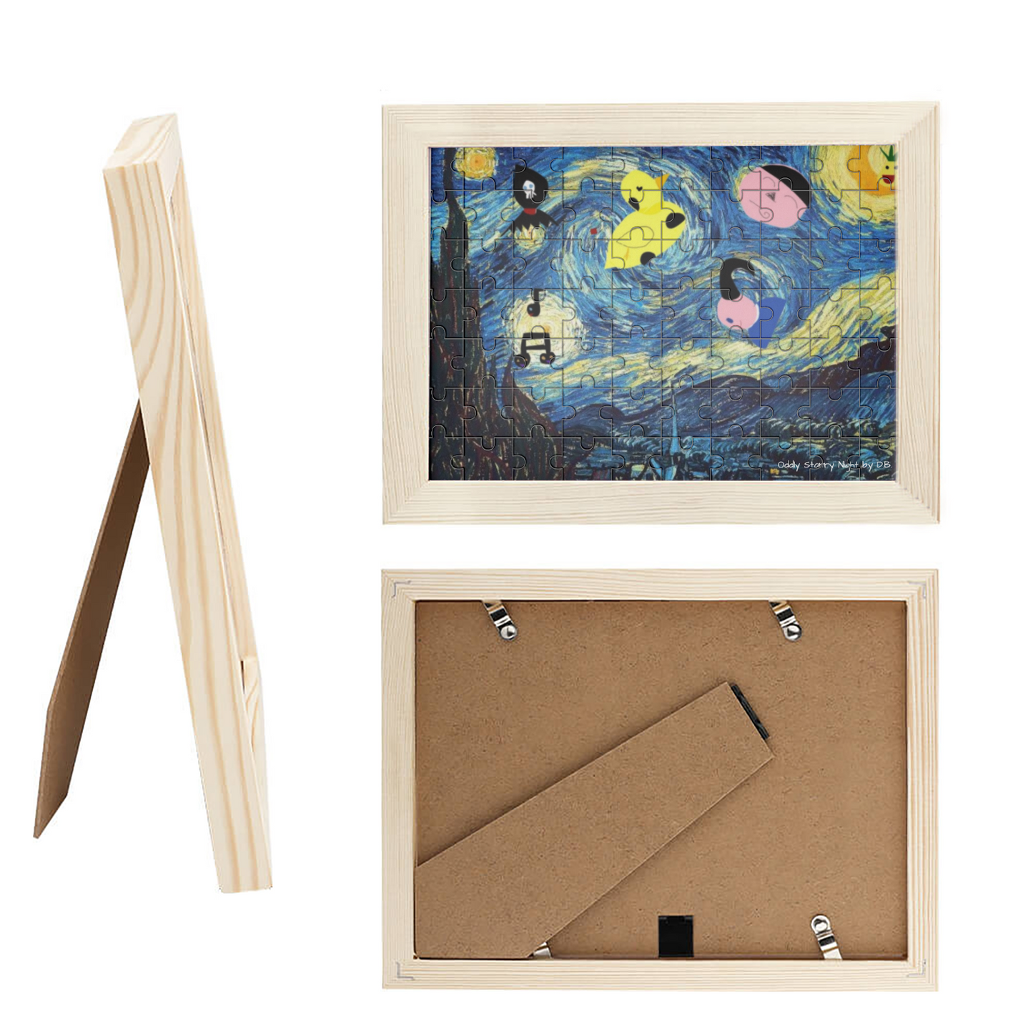 Jigsaw Puzzle Photo Frame with Oddly Starry Night by D.B. Print