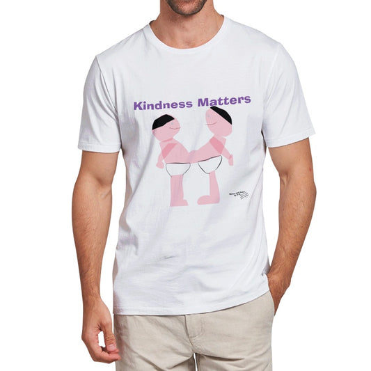 Kindness Matters Heavy Cotton Adult T-Shirt with Nima and Dawa by D.B. print
