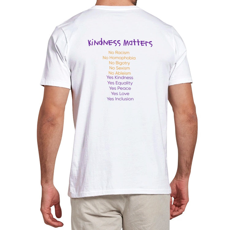 Kindness Matters Heavy Cotton Adult T-Shirt with Nima and Dawa by D.B. print
