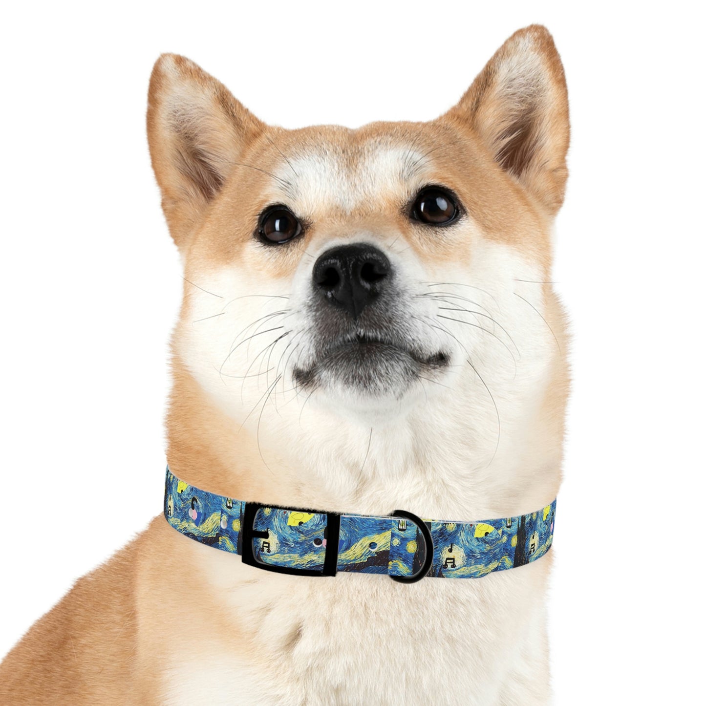 Dog Collar with Oddly Starry Night Print