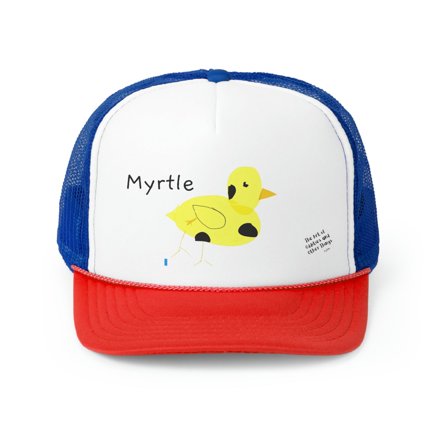 Myrtle the Four-Legged Chicken Trucker Caps