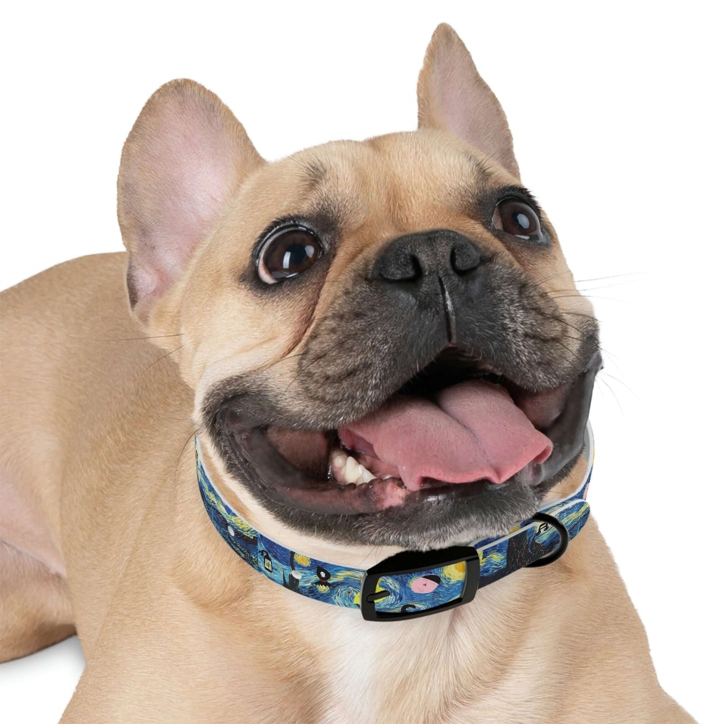 Dog Collar with Oddly Starry Night Print