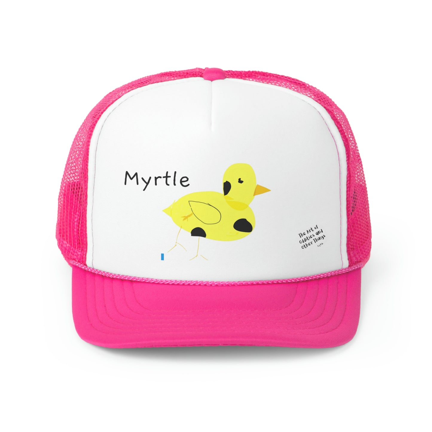 Myrtle the Four-Legged Chicken Trucker Caps