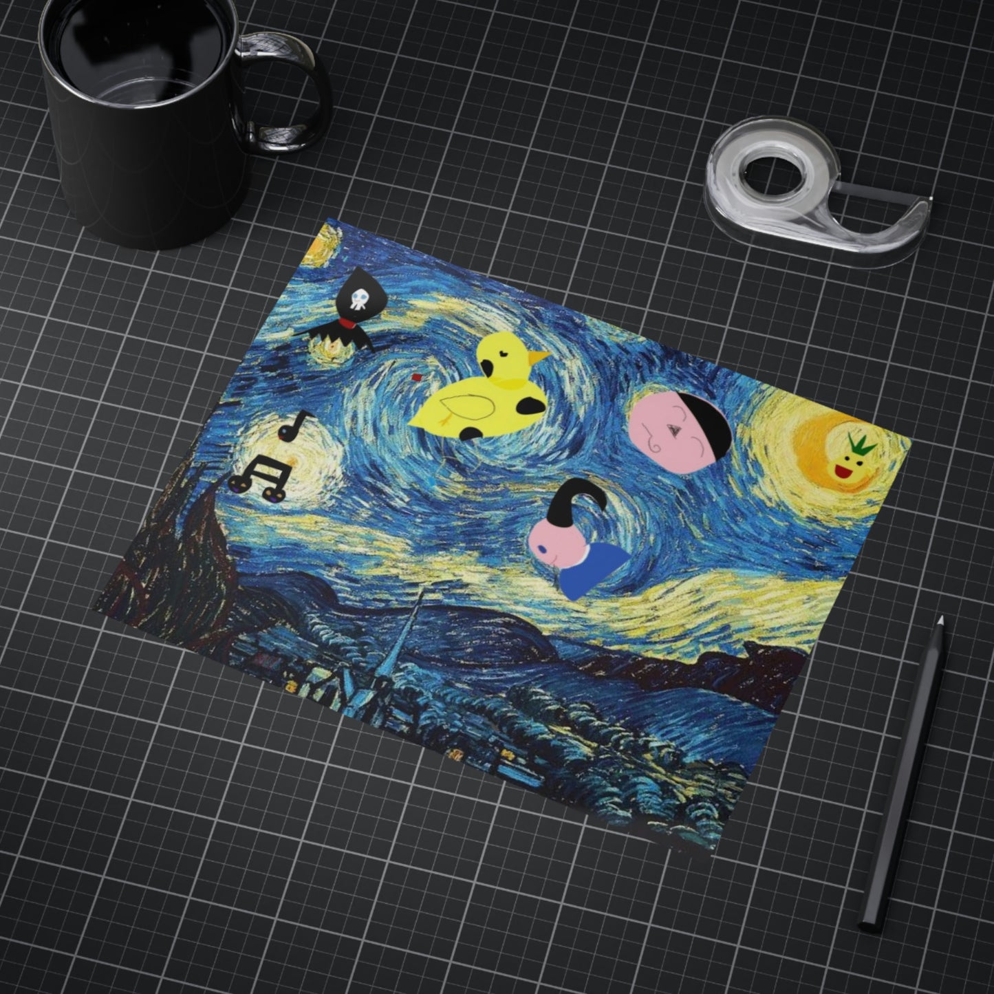 Oddly Starry Nights by D.B. print