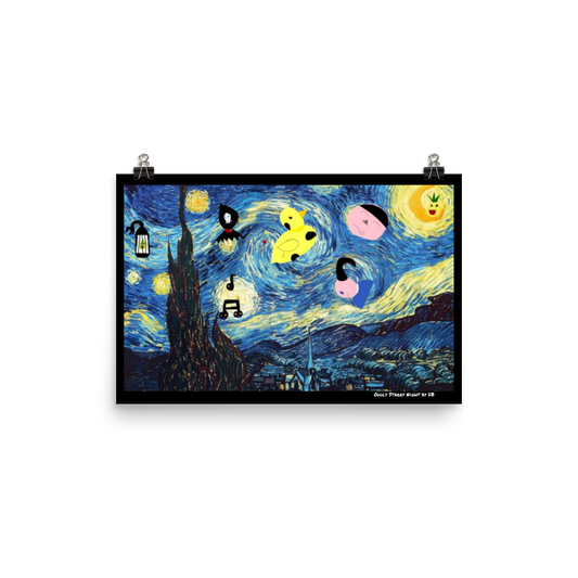 Oddly Starry Night by DB Print Poster (unsigned)